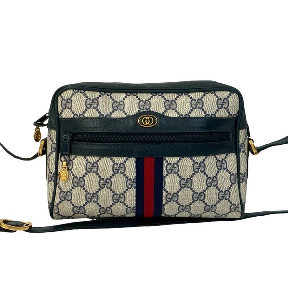 GUCCI Vintage Red Leather Shoulder Bag - Picture 1 of 9